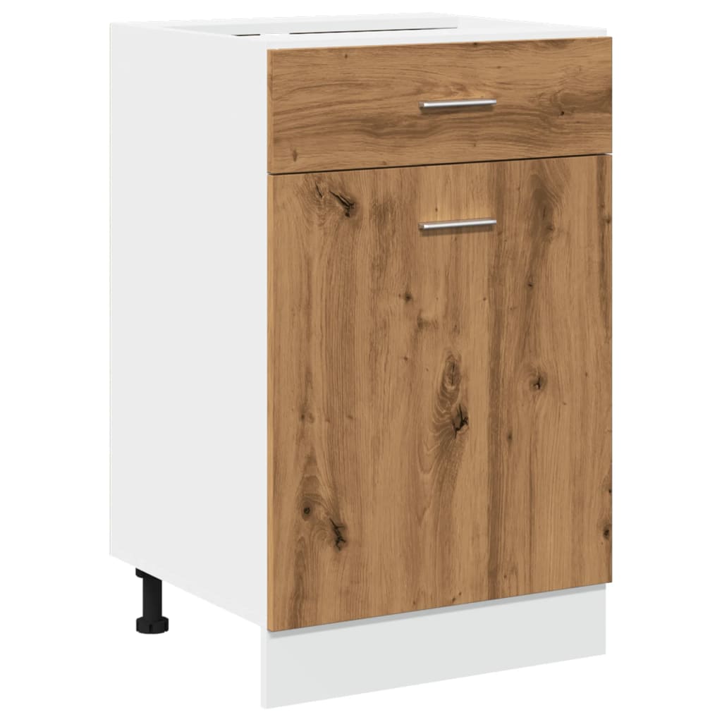 vidaXL Έπιπλο Με Συρτάρι Lyon Αρτισιανή Δρυς 50x46x81,5εκ.