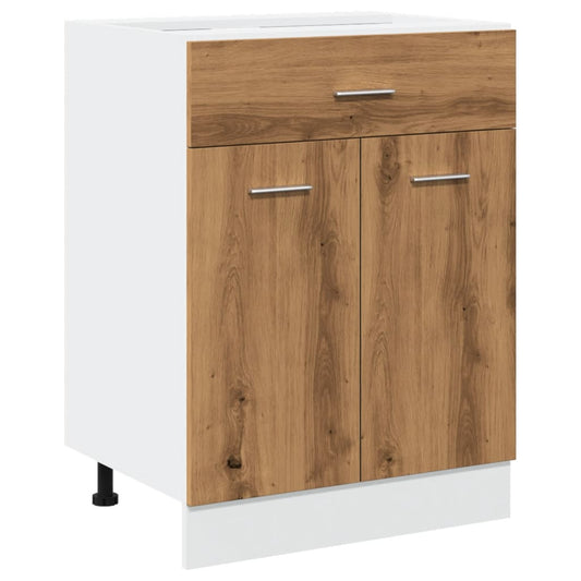 vidaXL Έπιπλο Με Συρτάρι Lyon Artisan Δρυς 60x46x81,5εκ. Επεξεργ. Ξύλο