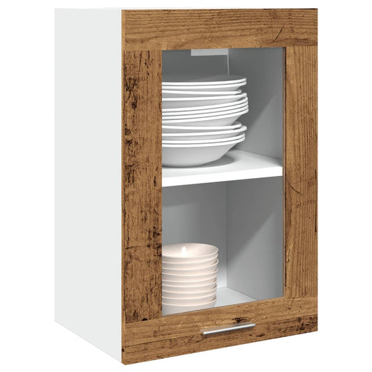 vidaXL Ντουλάπι Κρεμαστό Lyon με Τζάμι 40x31x60 εκ. Επεξ. Ξύλο