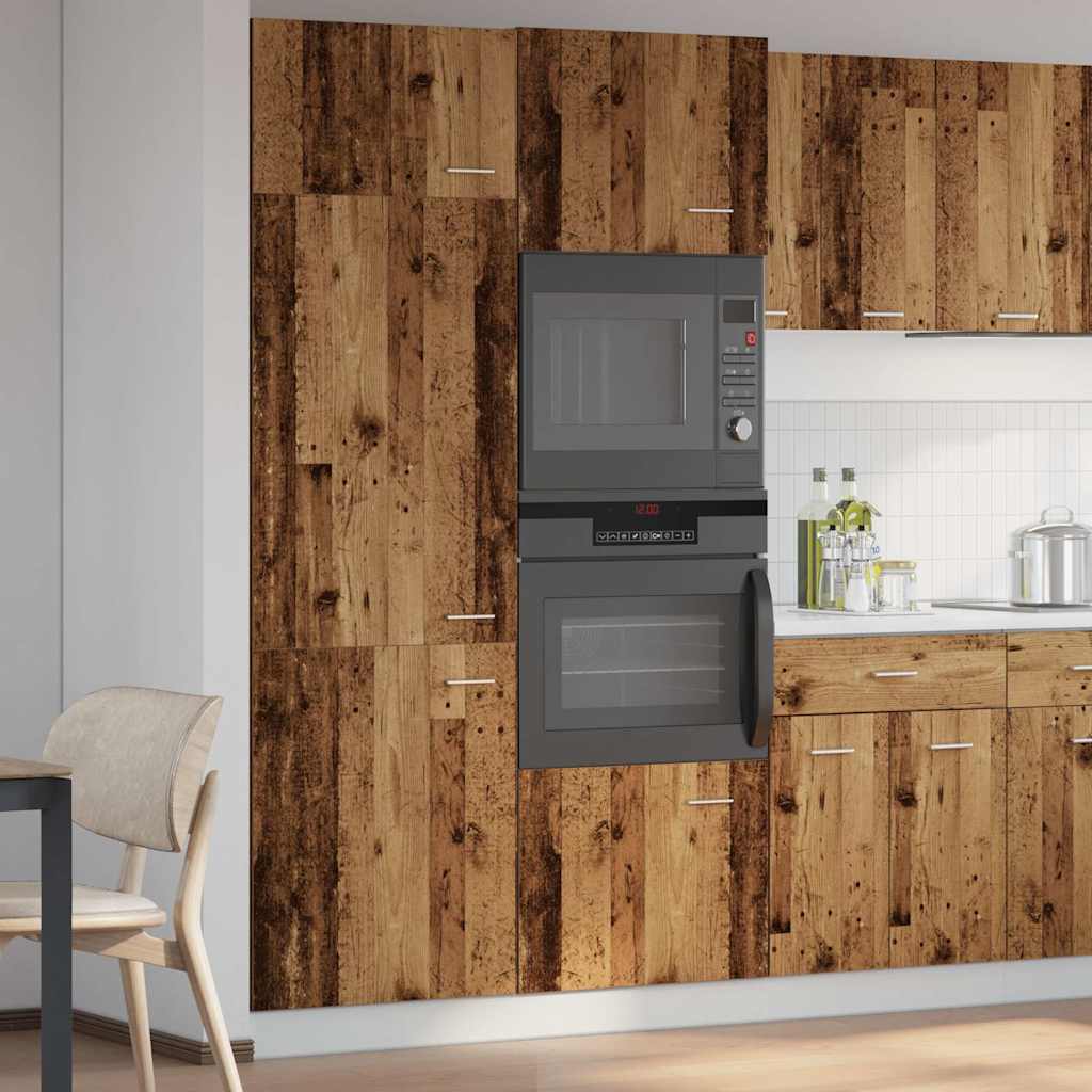 vidaXL Ντουλάπι ψυγείου Lyon Παλιό ξύλο 60x57x207 εκ.