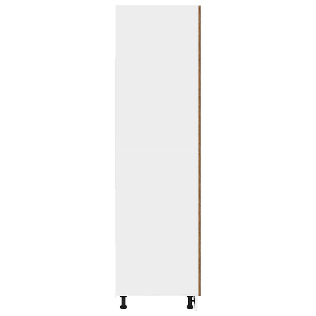 vidaXL Ντουλάπι ψυγείου Lyon Παλιό ξύλο 60x57x207 εκ.