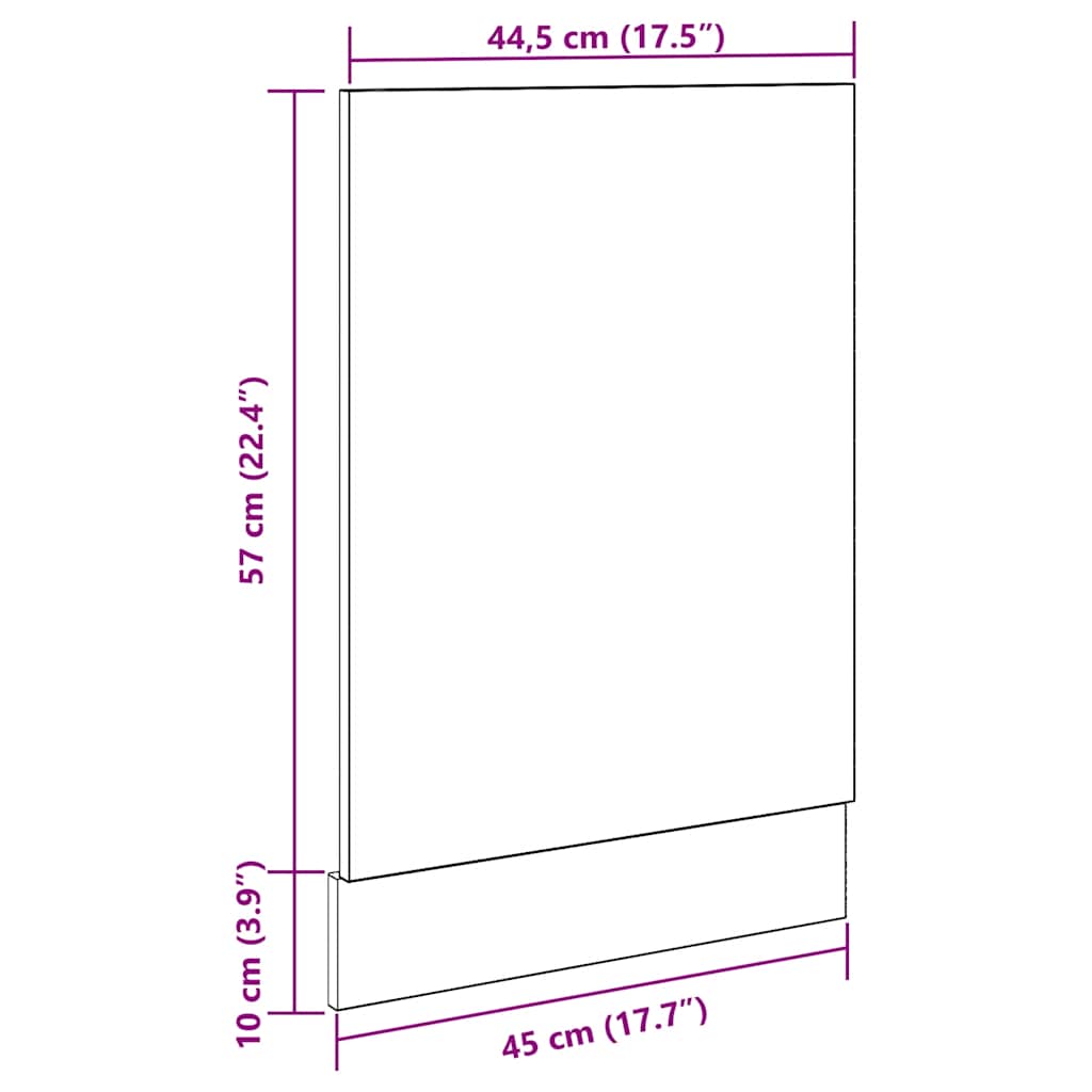 vidaXL Πλυντήριο πιάτων Παλιό Lyon ξύλο 45x3x67 cm Κατασκευασμένο ξύλο