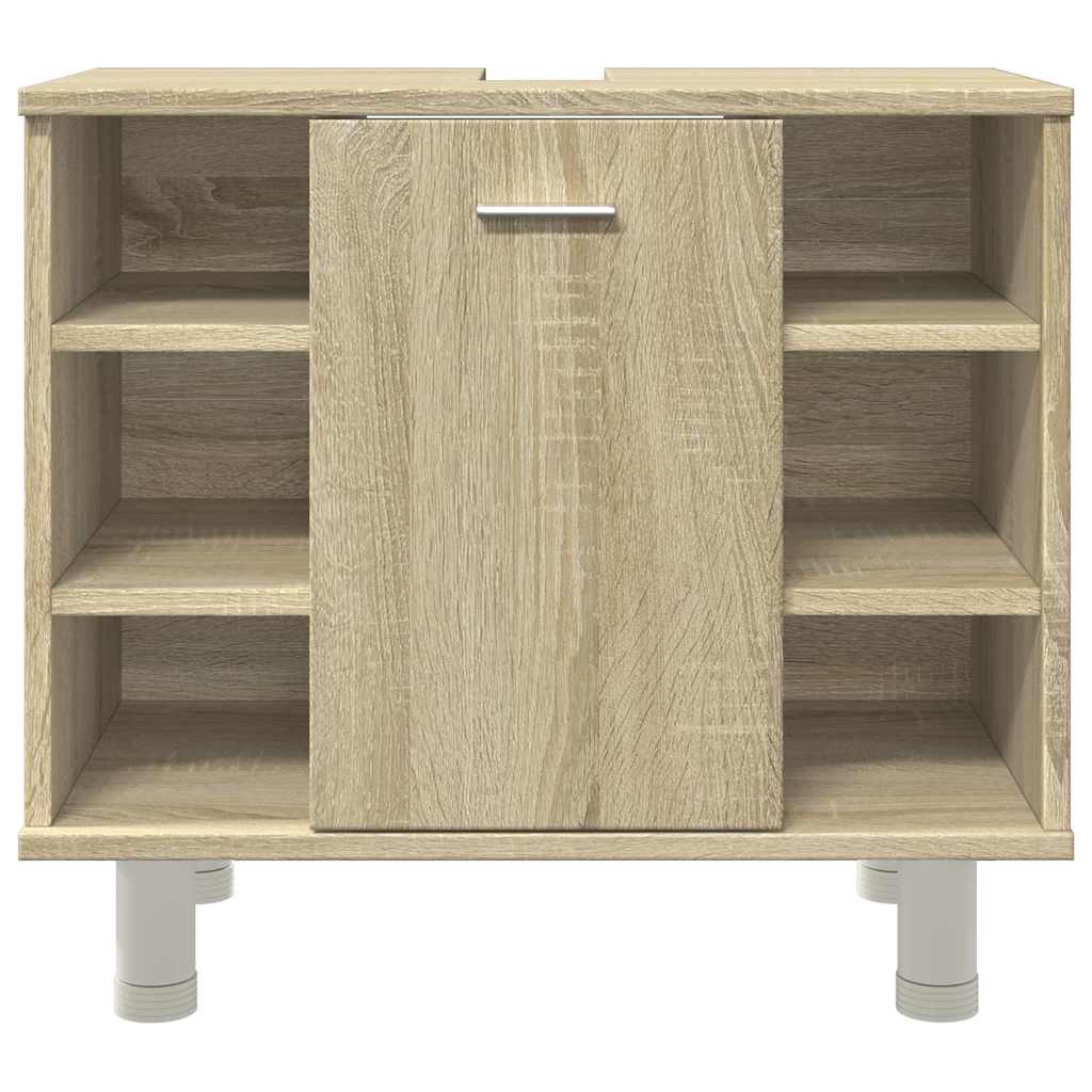 vidaXL Ντουλάπι Νιπτήρα Sonoma Δρυς 60 x 32 x 53,5 εκ. από Επεξ. Ξύλο