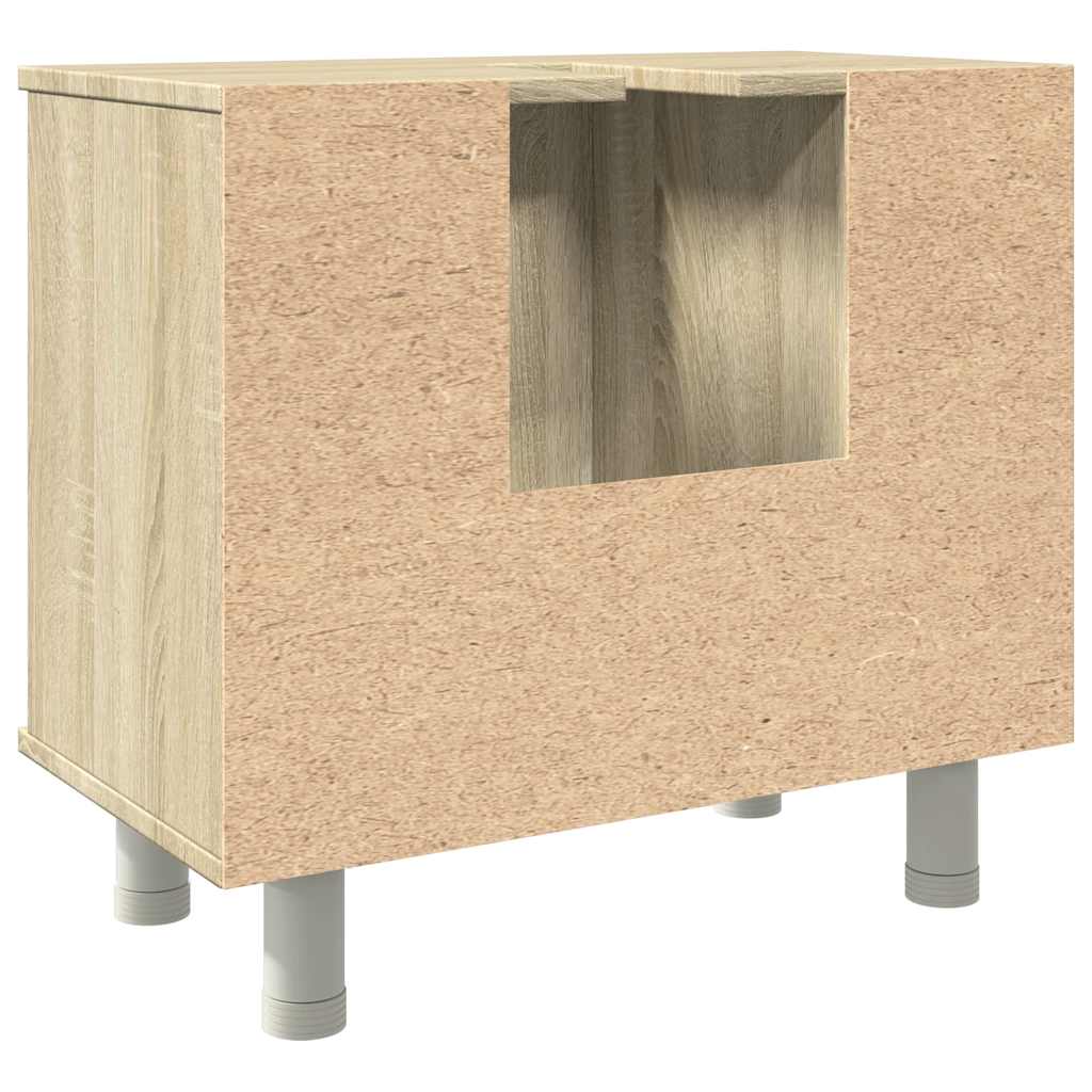 vidaXL Ντουλάπι Νιπτήρα Sonoma Δρυς 60 x 32 x 53,5 εκ. από Επεξ. Ξύλο