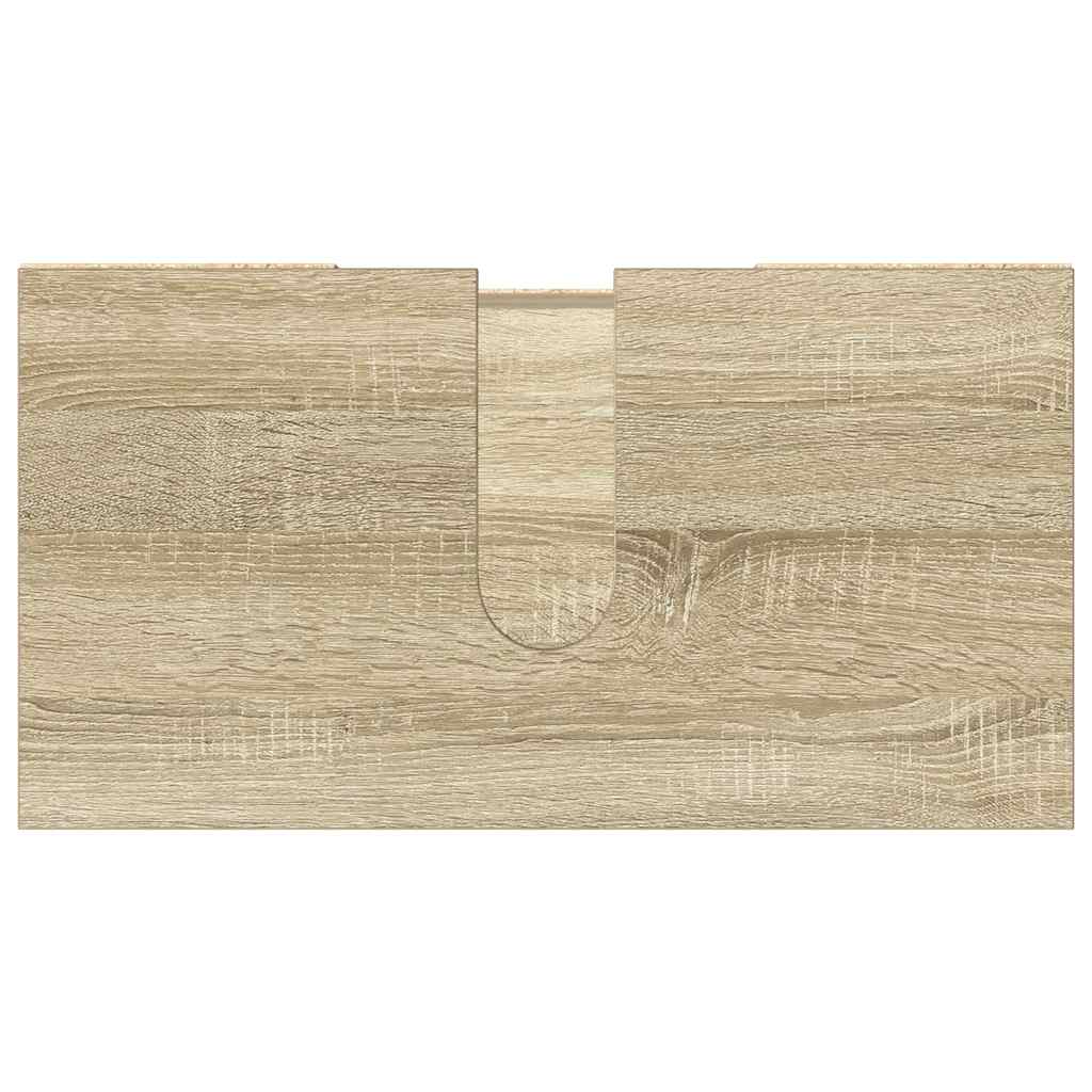 vidaXL Ντουλάπι Νιπτήρα Sonoma Δρυς 60 x 32 x 53,5 εκ. από Επεξ. Ξύλο
