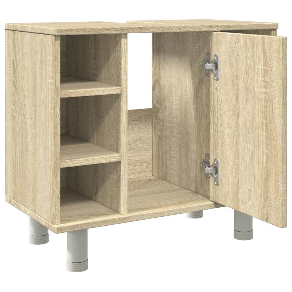 vidaXL Ντουλάπι Νιπτήρα Sonoma Δρυς 60 x 32 x 53,5 εκ. από Επεξ. Ξύλο