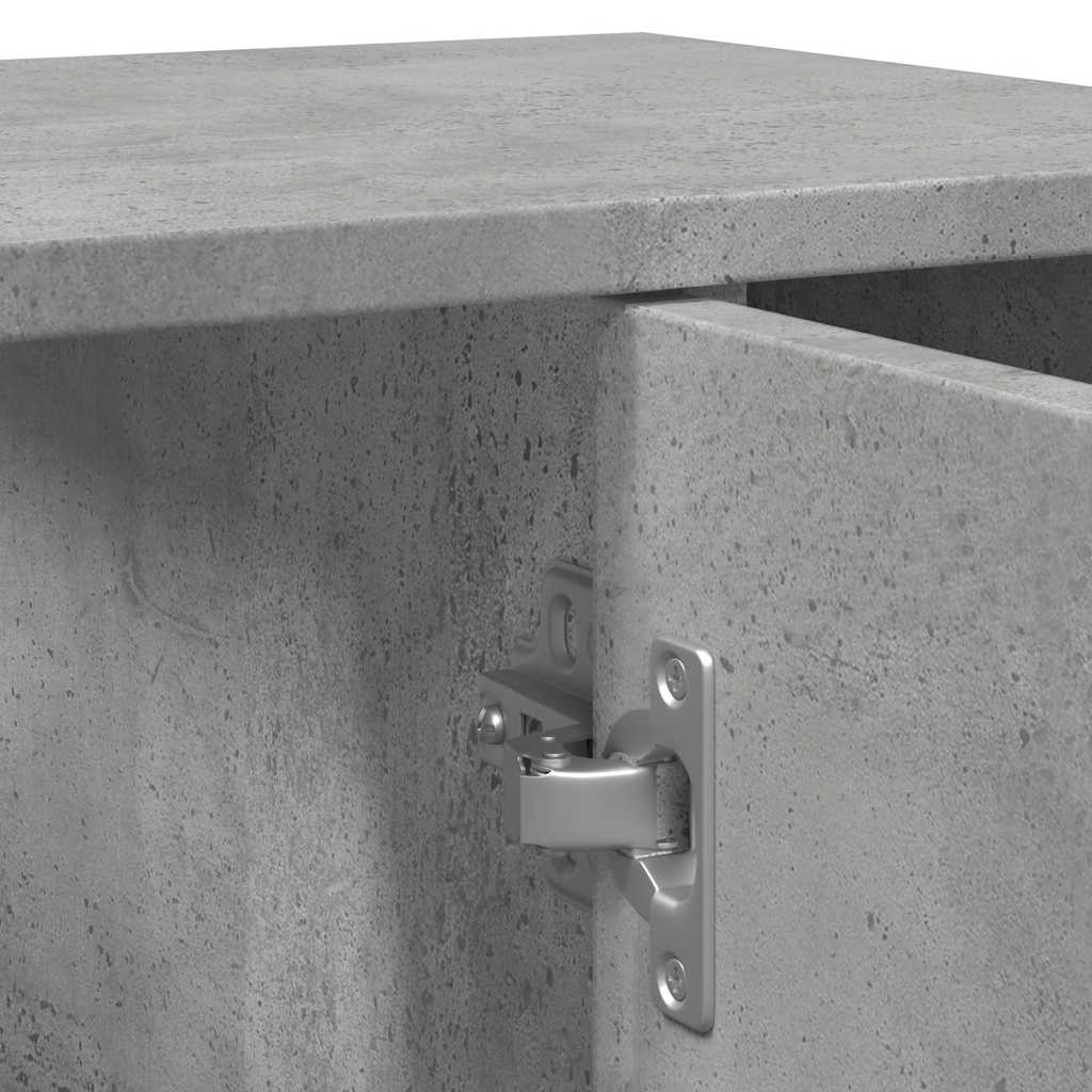 vidaXL Ντουλάπι Νιπτήρα Γκρι Σκυροδέματος 60x32x53,5 εκ. Επεξ. Ξύλο