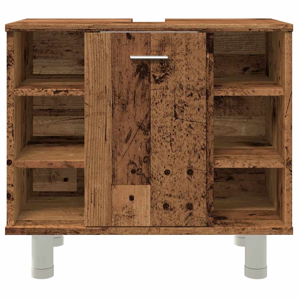 vidaXL Ντουλάπι Νιπτήρα Παλιό Ξύλο 60 x 32 x 53,5 εκ. Μοριοσανίδα