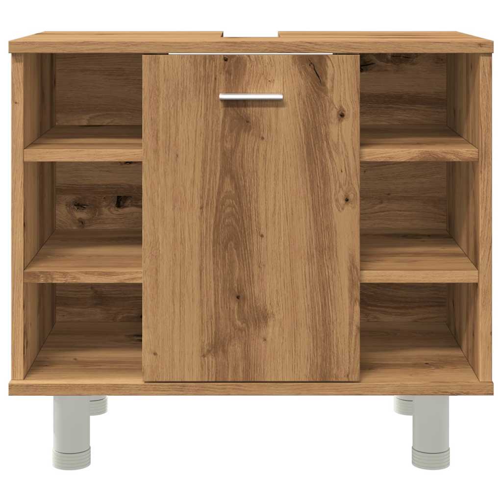 vidaXL Ντουλάπι μπάνιου Δρυς τεχνίτης 60x32x53,5cm Κατασκευασμένο ξύλο