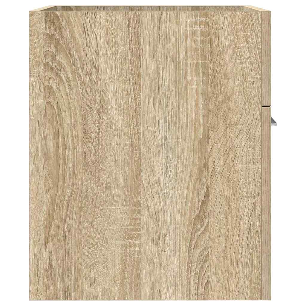 vidaXL Ντουλάπι νιπτήρα μπάνιου Sonoma Oak Κατασκευασμένο ξύλο