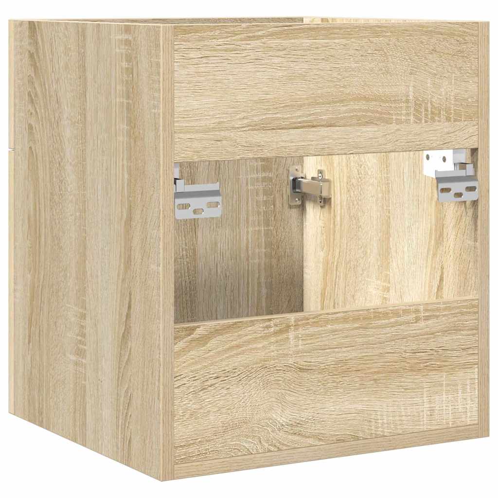vidaXL Ντουλάπι νιπτήρα μπάνιου Sonoma Oak Κατασκευασμένο ξύλο