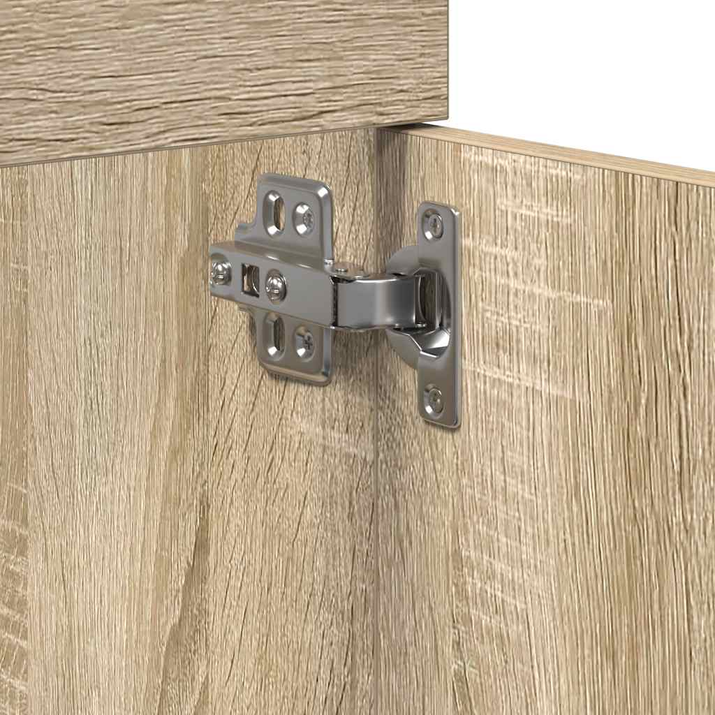 vidaXL Ντουλάπι νιπτήρα μπάνιου Sonoma Oak Κατασκευασμένο ξύλο