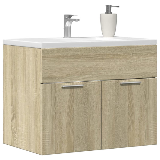 vidaXL Ντουλάπι Νιπτήρα Sonoma Δρυς 60 x 38,5 x 46 εκ. από Επεξ. Ξύλο