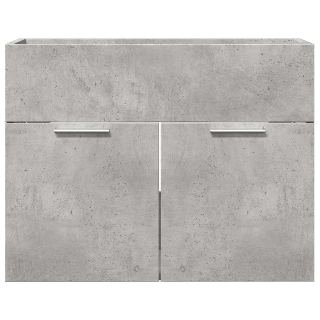 vidaXL Ντουλάπι Νιπτήρα Γκρι Σκυροδέματος 60x38,5x46 εκ. Επεξ. Ξύλο
