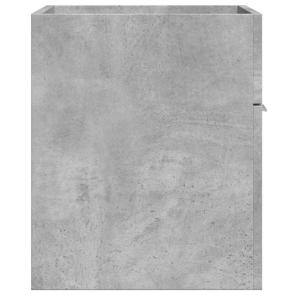 vidaXL Ντουλάπι Νιπτήρα Γκρι Σκυροδέματος 60x38,5x46 εκ. Επεξ. Ξύλο