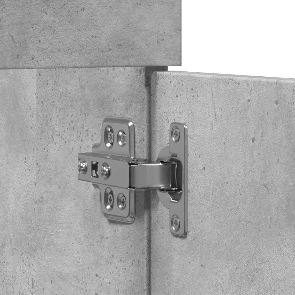 vidaXL Ντουλάπι Νιπτήρα Γκρι Σκυροδέματος 60x38,5x46 εκ. Επεξ. Ξύλο