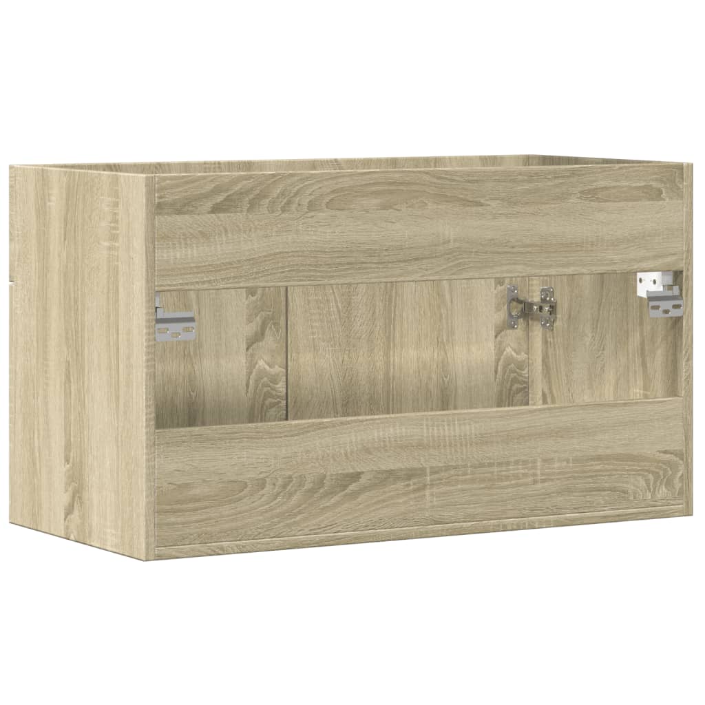 vidaXL Ντουλάπι Νιπτήρα Sonoma Δρυς 80 x 38,5 x 46 εκ. από Επεξ. Ξύλο