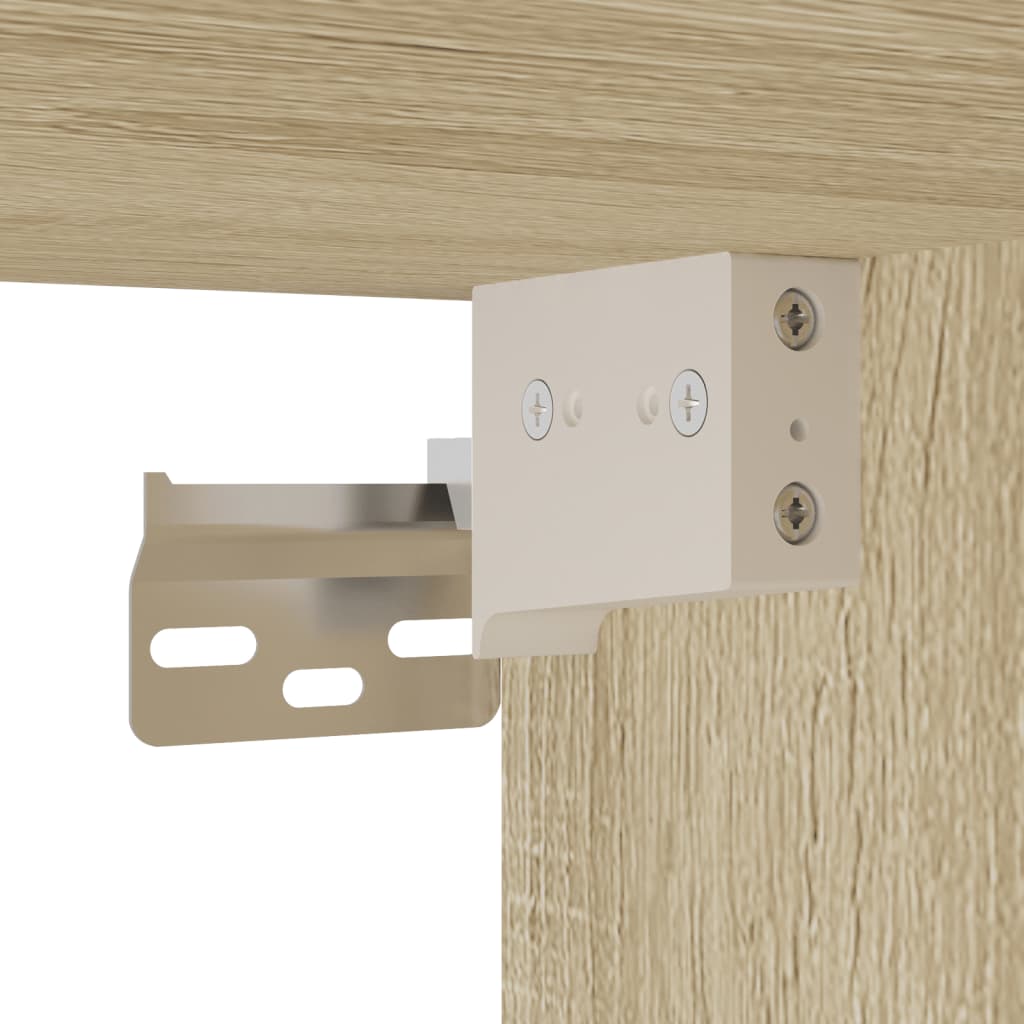 vidaXL Ντουλάπι Νιπτήρα Sonoma Δρυς 80 x 38,5 x 46 εκ. από Επεξ. Ξύλο