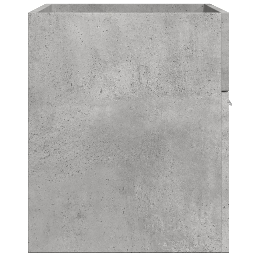 vidaXL Ντουλάπι Νιπτήρα Γκρι Σκυροδέματος 80x38,5x46 εκ. Επεξ. Ξύλο