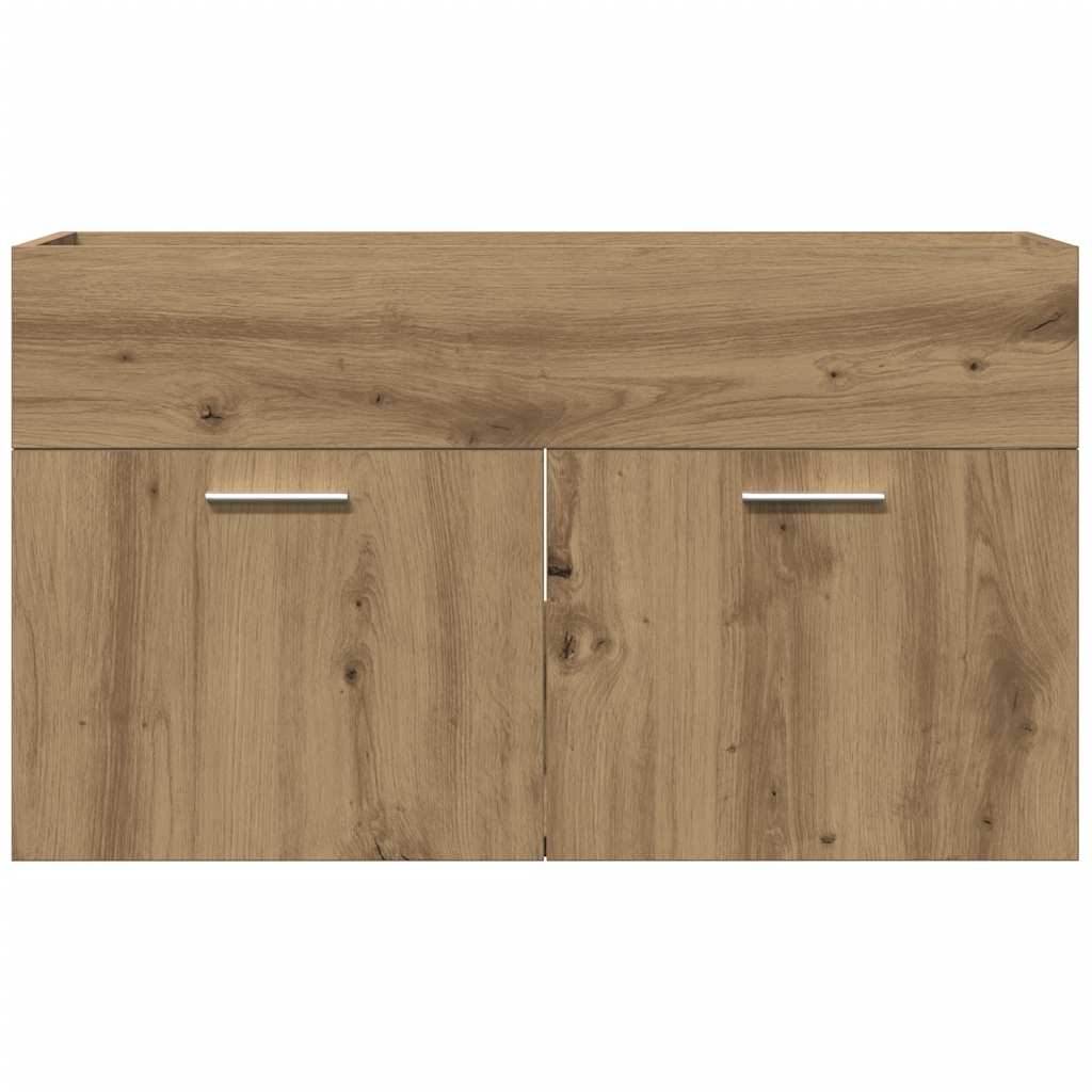 vidaXL Ντουλάπι νιπτήρα μπάνιου Artisan Oak Κατασκευασμένο ξύλο