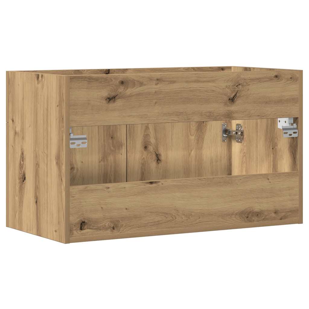 vidaXL Ντουλάπι νιπτήρα μπάνιου Artisan Oak Κατασκευασμένο ξύλο