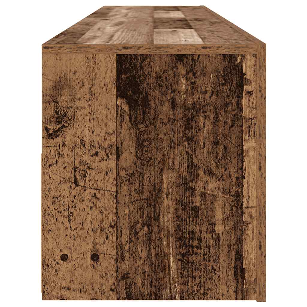 vidaXL Έπιπλο Τηλεόρασης LED Όψη Παλαιού Ξύλου 120x35x40 εκ.Επεξ. Ξύλο