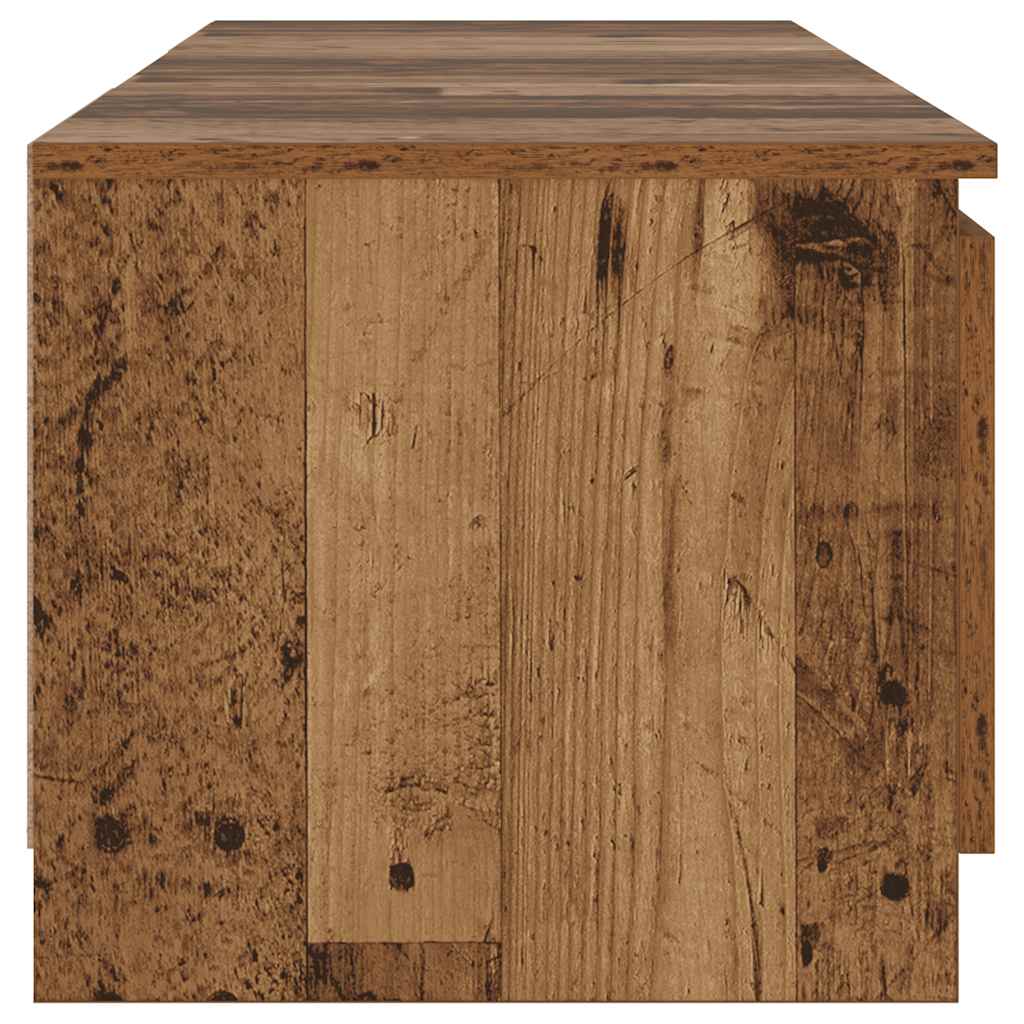 vidaXL Έπιπλο Τηλεόρασης LED Όψη Παλαιού Ξύλου 140x40x36εκ