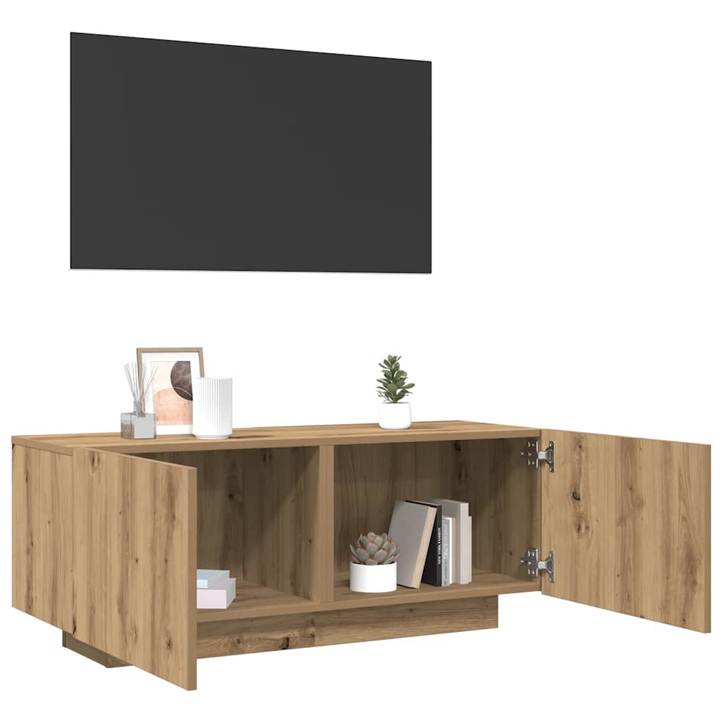 vidaXL Έπιπλο Τηλεόρασης Artisian Δρυς 100x35x40 εκ Επεξεργασμένο Ξύλο