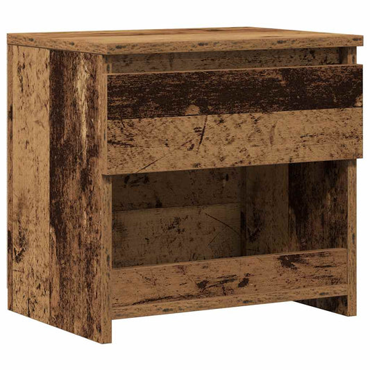 vidaXL ντουλάπι κομοδίνου Παλιό ξύλο 40x30x39 cm Κατασκευασμένο ξύλο