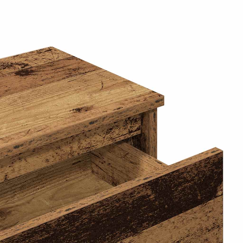 vidaXL Κομοδίνα 2 τεμάχια Παλιό ξύλο 40x30x39 cm Κατασκευασμένο ξύλο