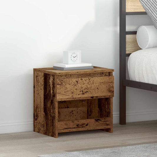 vidaXL Κομοδίνα 2 τεμάχια Παλιό ξύλο 40x30x39 cm Κατασκευασμένο ξύλο