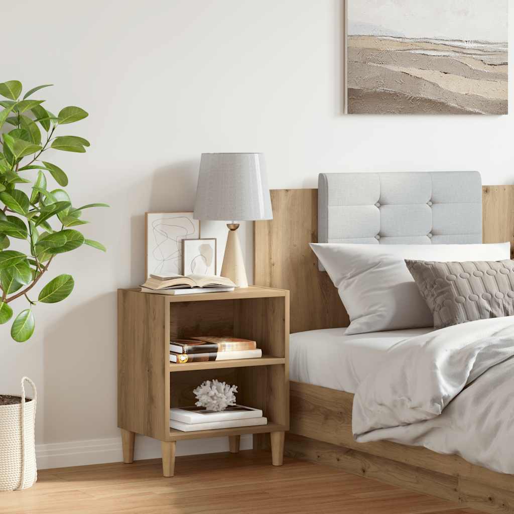 vidaXL Κομοδίνο ντουλάπι Artisan Oak 40x30x50 cm Κατασκευασμένο ξύλο