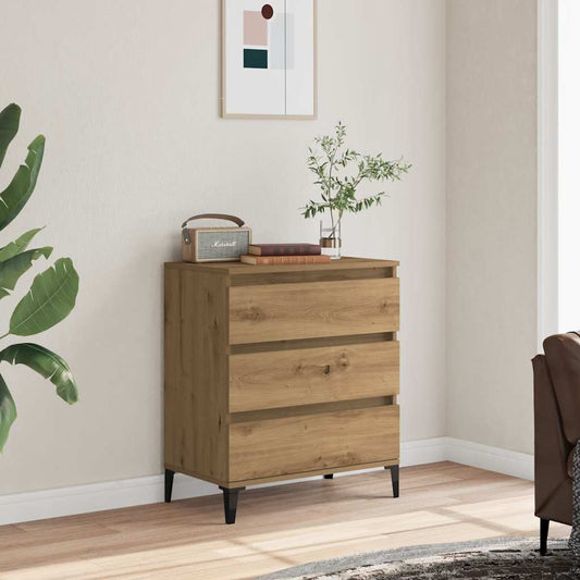 vidaXL Μπουφές Τεχνίτης Δρυς 60x35x70 εκ. από Επεξεργασμένο Ξύλο