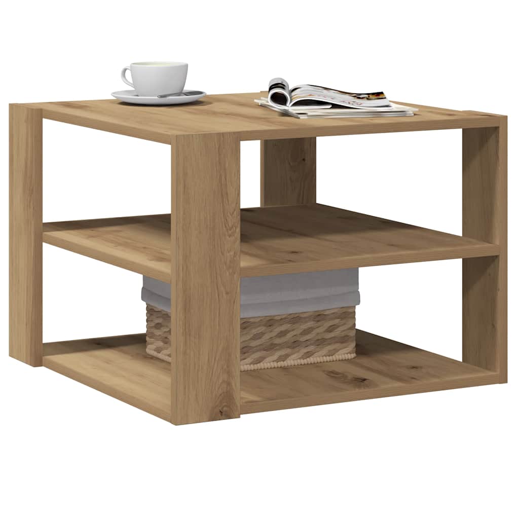 vidaXL Τραπεζάκι σαλονιού Artisan Oak 58x58x40 cm Κατασκευασμένο ξύλο