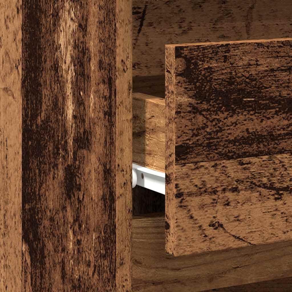 vidaXL Κομοδίνο παλιό ξύλο 40x35x62,5 cm Κατασκευασμένο ξύλο