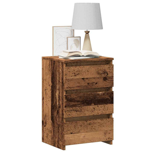 vidaXL Κομοδίνο παλιό ξύλο 40x35x62,5 cm Κατασκευασμένο ξύλο