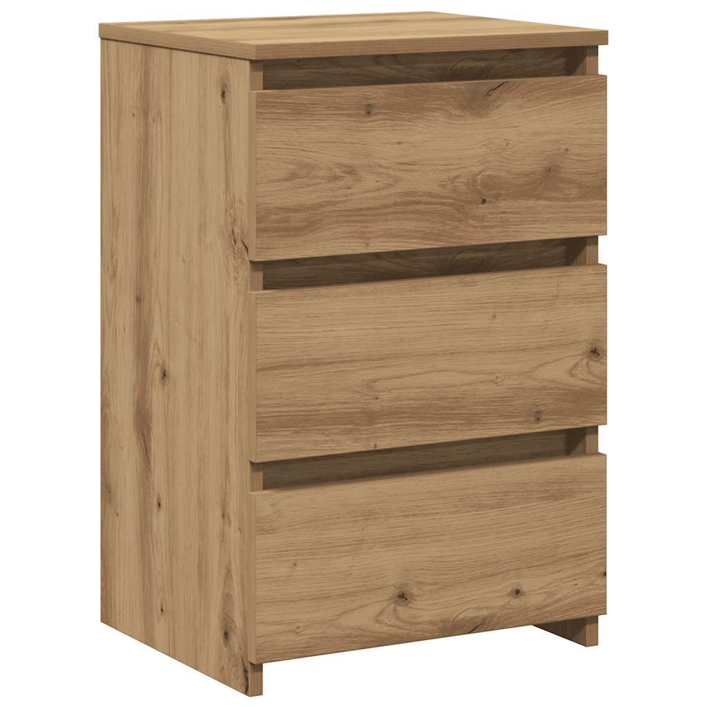 vidaXL Κομοδίνο Αρτισιανή Δρυς 40x35x62,5 εκ. από Επεξεργασμένο Ξύλο