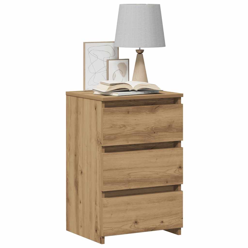 vidaXL Κομοδίνο Αρτισιανή Δρυς 40x35x62,5 εκ. από Επεξεργασμένο Ξύλο