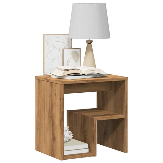 vidaXL Κομοδίνα 2 τεμ. Τεχνίτης Δρυς 40x30x40 εκ. από Επεξεργ. Ξύλο