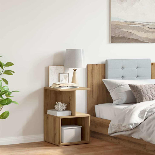 vidaXL Κομοδίνο ντουλάπι Artisan Oak 35x35x55 cm Κατασκευασμένο ξύλο
