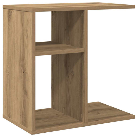 vidaXL Side Table Artisan Oak 50x30x50 cm Κατασκευασμένο ξύλο