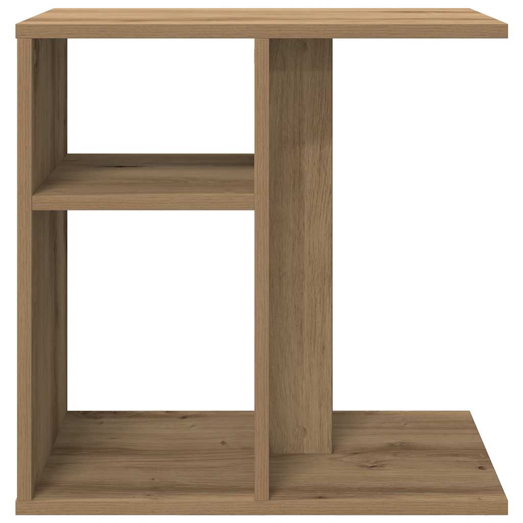 vidaXL Side Table Artisan Oak 50x30x50 cm Κατασκευασμένο ξύλο