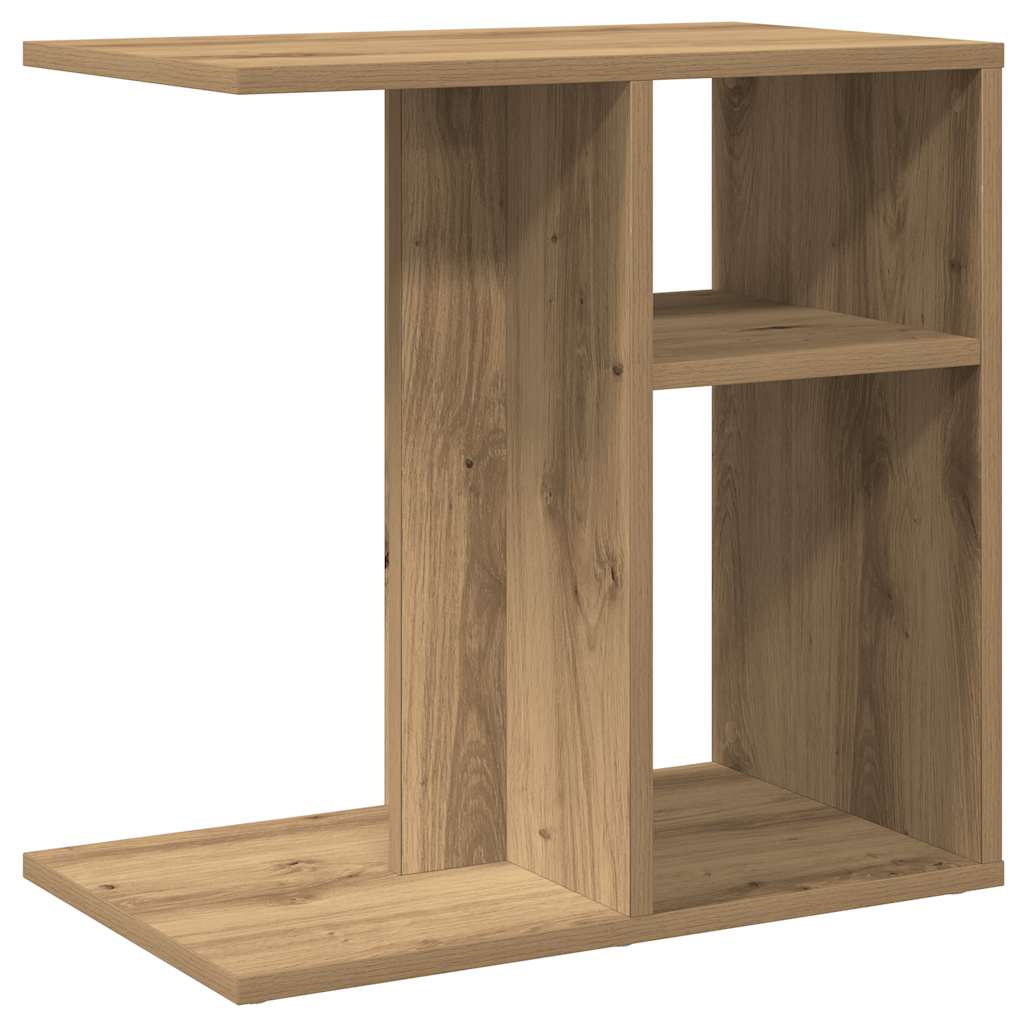 vidaXL Side Table Artisan Oak 50x30x50 cm Κατασκευασμένο ξύλο