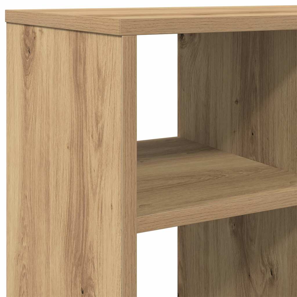 vidaXL Side Table Artisan Oak 50x30x50 cm Κατασκευασμένο ξύλο