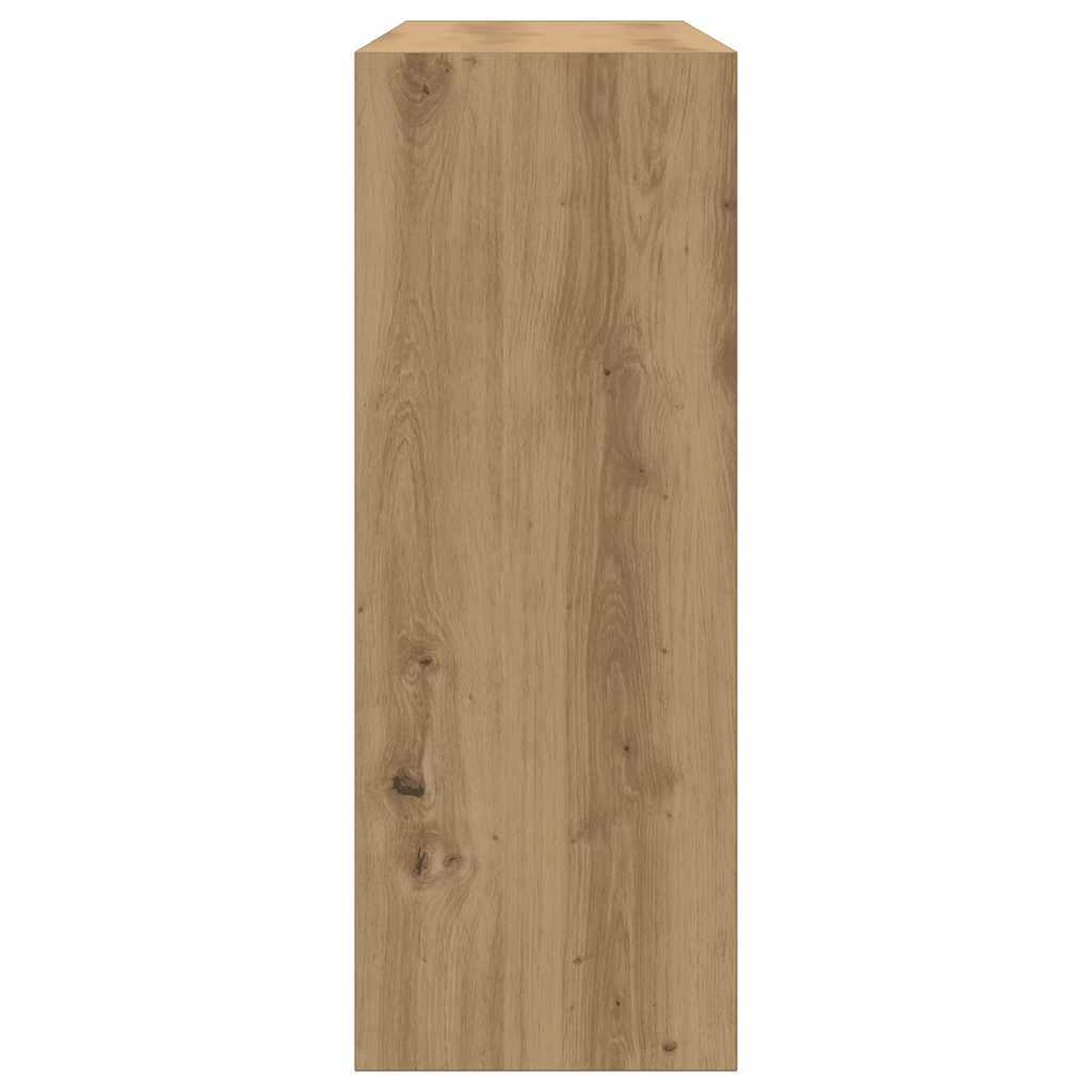 vidaXL Τραπέζι Κονσόλα Αρτισιανή Δρυς 105x30x80 εκ Επεξεργασμένο Ξύλο