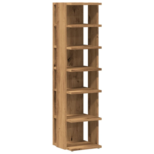 vidaXL Παπουτσοθήκη Χρώμα Αρτισιανή Δρυς 28x27x102 εκ. Επεξ. Ξύλο