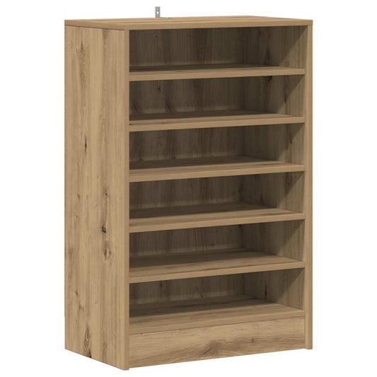vidaXL Παπουτσοθήκη Αρτισιανή Δρυς 60x35x92 εκ. Επεξεργασμένο Ξύλο