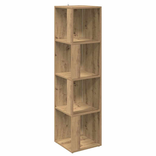 vidaXL Γωνιακό Έπιπλο Τεχνίτης δρυς 33x33x132 εκ. από Επεξεργ. Ξύλο