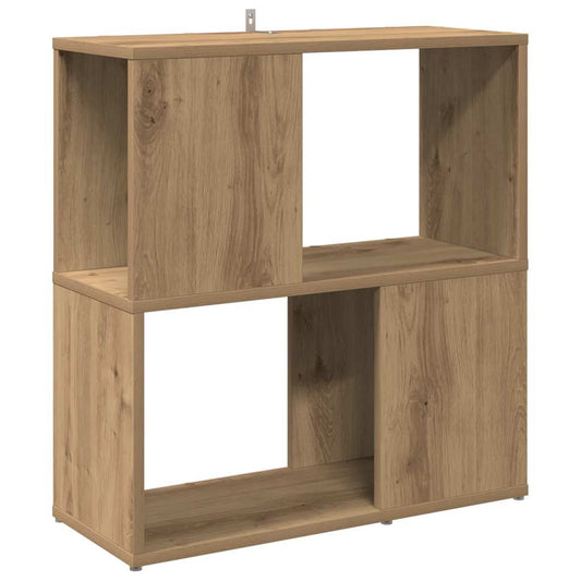 vidaXL Βιβλιοθήκη Αρτισιανή Δρυς 60 x 24 x 63 εκ. Επεξεργ. Ξύλο
