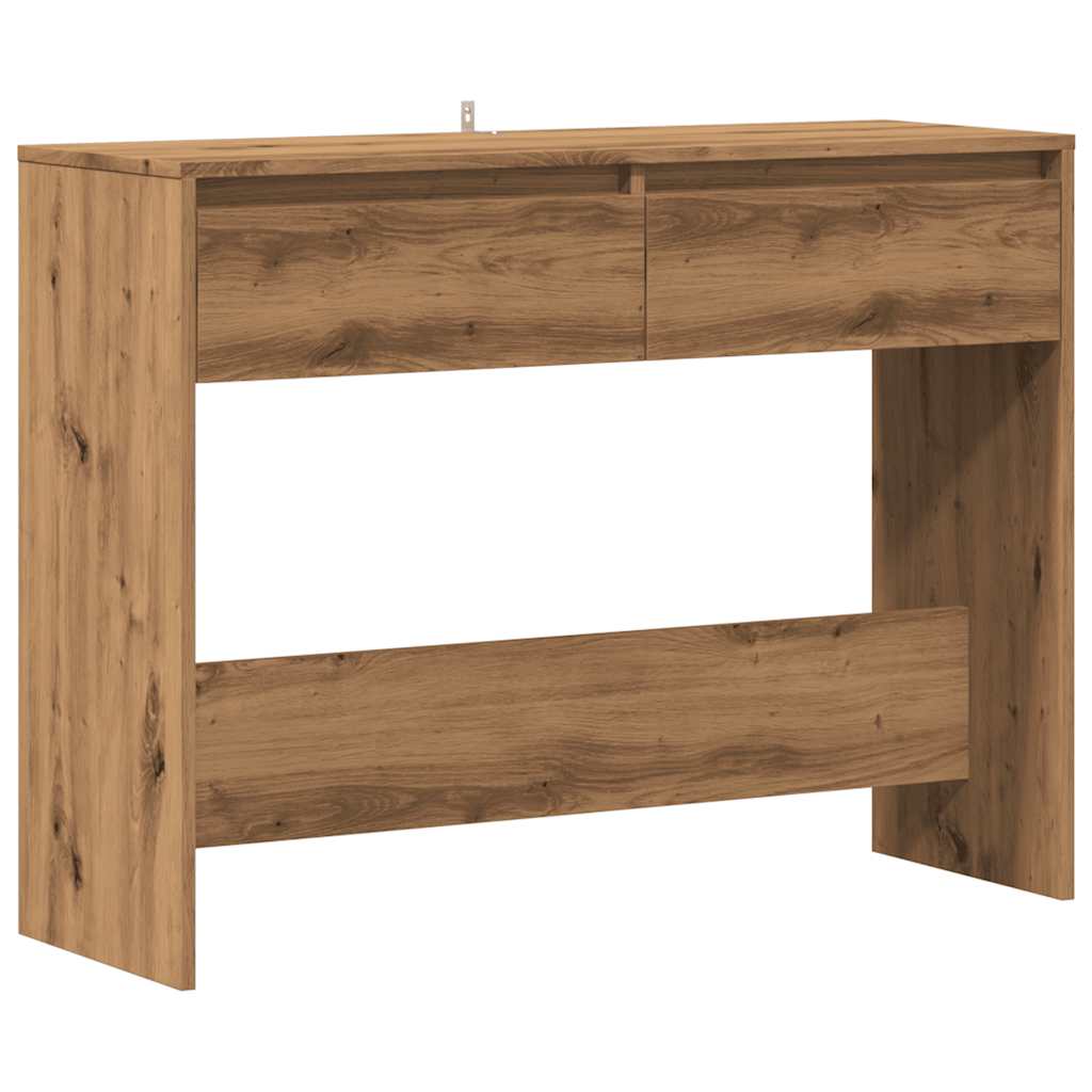 vidaXL Τραπέζι Κονσόλα Αρτισιανή Δρυς 100x35x76,5εκ Επεξεργασμένο Ξύλο